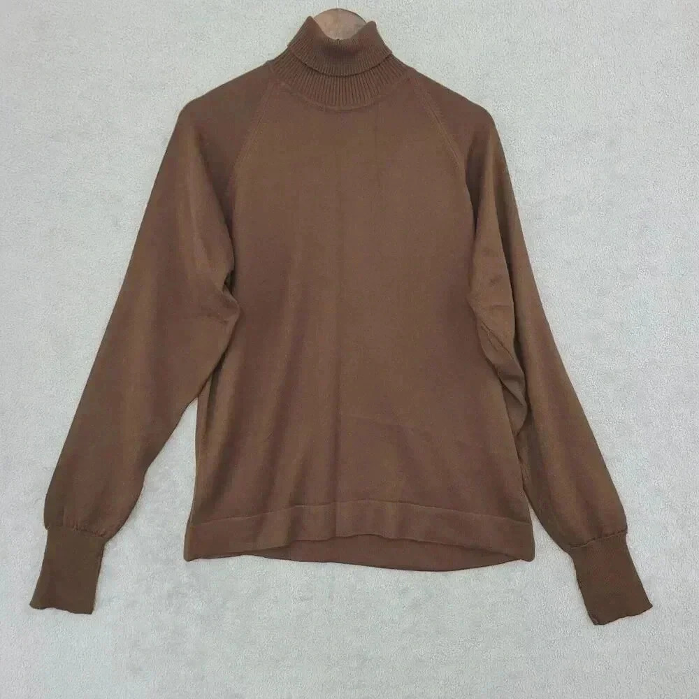 Vtg Lord Jeff Turtleneck Sweater Women's Large Made In USA 23PT